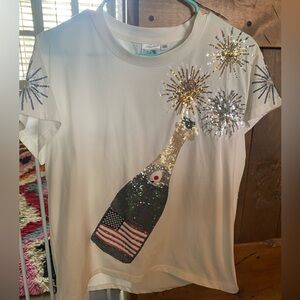 QOS Red white and Blue tee